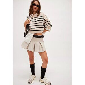 Free People Madison Ave Mini Skirt in French Oak NEW